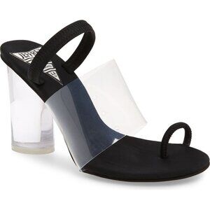 Jeffrey Campbell Mania Clear Toe Loop Sand…